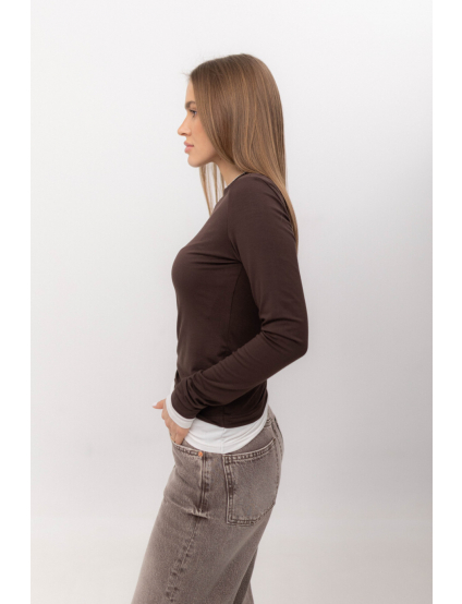 Картинка Кофта темно-коричнева